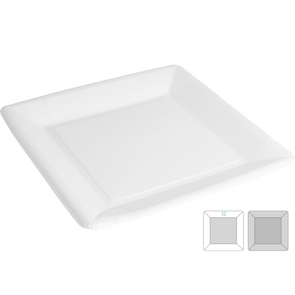 Lacquered Square Plates Card